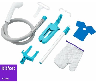 Отпариватель KITFORT КТ-957 белый/бирюзовый