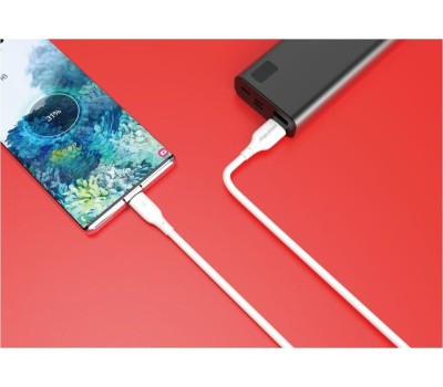 Кабель SMARTBUY (iK-3112-S25w) S25 Type C белый, 3А,soarer,TPE, 1 м