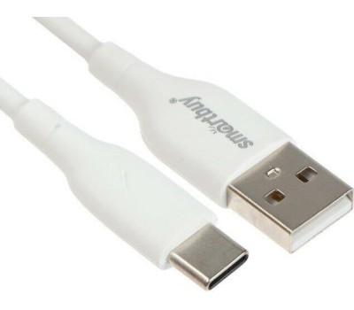 Кабель SMARTBUY (iK-3112-S25w) S25 Type C белый, 3А,soarer,TPE, 1 м