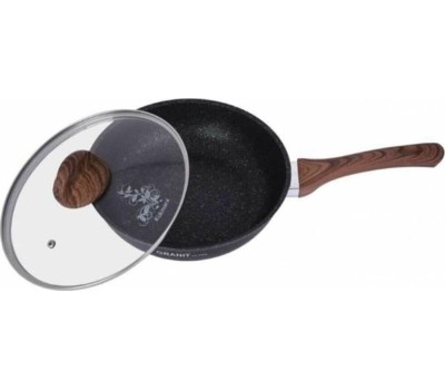 Сковорода KUKMARA сгг261а а/пр литая 26см стекл/кр Granit ultra blue