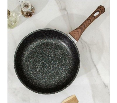 Сковорода KUKMARA сгг261а а/пр литая 26см стекл/кр Granit ultra blue