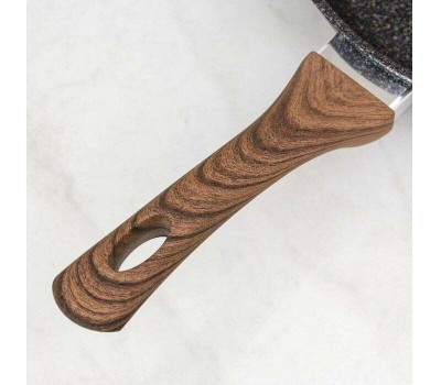 Сковорода KUKMARA сгг261а а/пр литая 26см стекл/кр Granit ultra blue