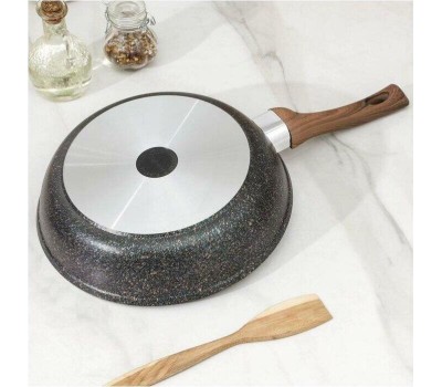 Сковорода KUKMARA сгг261а а/пр литая 26см стекл/кр Granit ultra blue