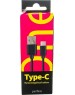 Кабель PERFEO (U4703) USB A вилка - Type-C вилка, 2.4A, черный, 1 м, Type-C ONE