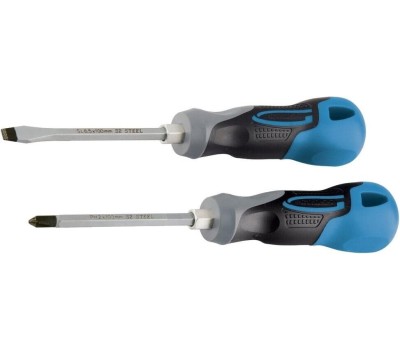 Набор отверток GROSS Набор отверток комбинированный 2 шт, S2, трехкомпонентная рукоятка