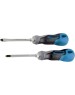 Набор отверток GROSS Набор отверток комбинированный 2 шт, S2, трехкомпонентная рукоятка