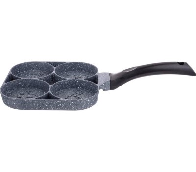 Сковорода AGNESS 932-006 СМАЙЛ с мрамор. а/приг. покрытием d18,5см, h2,5см