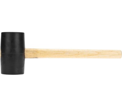 Киянка KRANZ (KR-12-8145) Киянка резиновая 910 г, черная резина, деревянная рукоятка