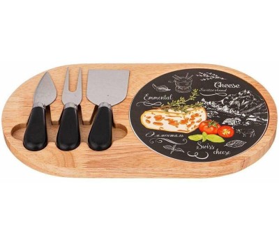 Набор для сыра LEFARD 263-1185 СЕКРЕТНЫЕ ИНГРЕДИЕНТЫ черный 30*17*2,5см (4 предмета)