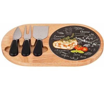 Набор для сыра LEFARD 263-1185 СЕКРЕТНЫЕ ИНГРЕДИЕНТЫ черный 30*17*2,5см (4 предмета)