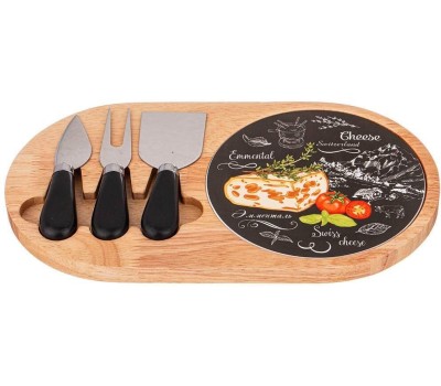 Набор для сыра LEFARD 263-1185 СЕКРЕТНЫЕ ИНГРЕДИЕНТЫ черный 30*17*2,5см (4 предмета)