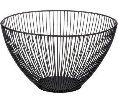 Корзина для фруктов AGNESS 917-116 ЧЕРНАЯ 24,5*24,5*14см