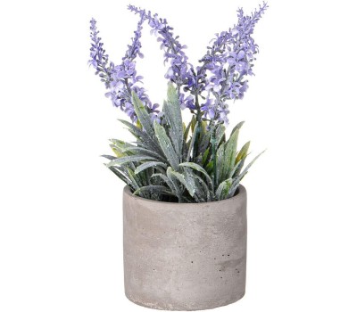 Искусственные цветы LEFARD 268-120 в цементном горшке