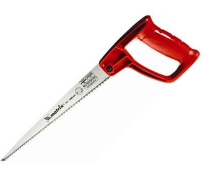 Ножовка MATRIX Ножовка по дереву для мелких пильных работ, 320 мм, цельнолитая однокомпонентная рукоятка 23106