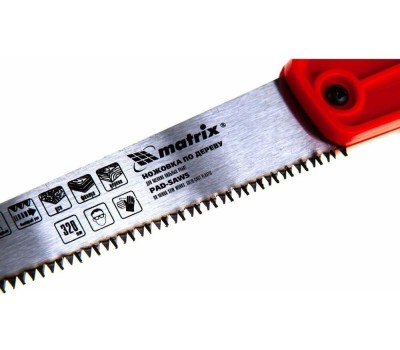 Ножовка MATRIX Ножовка по дереву для мелких пильных работ, 320 мм, цельнолитая однокомпонентная рукоятка 23106