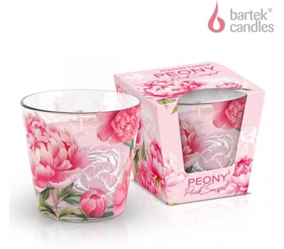 Свеча BARTEK Пионово-розовый закат (Peony Pink Sunset) 115гр в стакане