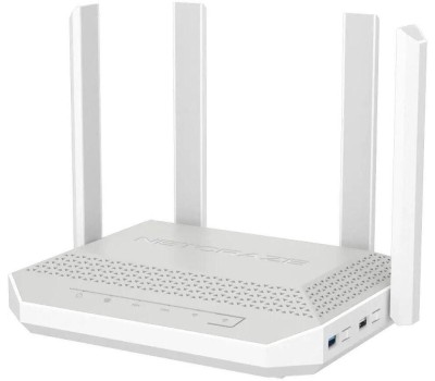 KEENETIC Роутер беспроводной Netcraze Giga (NC-1012) AX3000 10/100/1000BASE-TX/SFP/4g ready белый