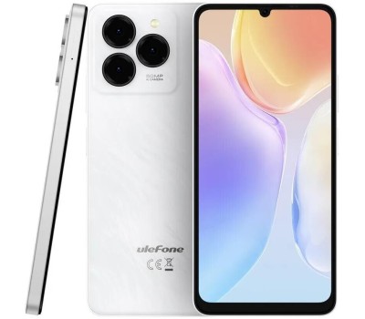Смартфон ULEFONE Смартфон Note 20 Pro Euroasia 4+128 Ribbons White/6.75”HD+/90Hz/UnisocT606/And14/50+2+Depth/8MP/6000mAh