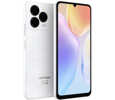 Смартфон ULEFONE Смартфон Note 20 Pro Euroasia 4+128 Ribbons White/6.75”HD+/90Hz/UnisocT606/And14/50+2+Depth/8MP/6000mAh