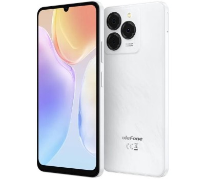 Смартфон ULEFONE Смартфон Note 20 Pro Euroasia 4+128 Ribbons White/6.75”HD+/90Hz/UnisocT606/And14/50+2+Depth/8MP/6000mAh