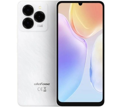 Смартфон ULEFONE Смартфон Note 20 Pro Euroasia 4+128 Ribbons White/6.75”HD+/90Hz/UnisocT606/And14/50+2+Depth/8MP/6000mAh