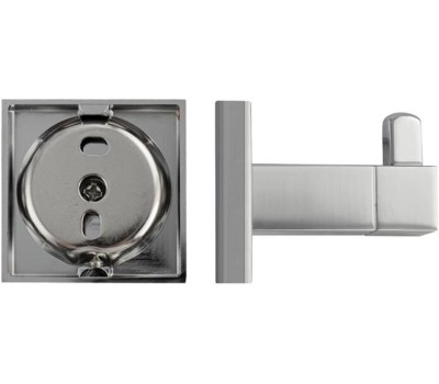 Аксессуары для ванной комнаты GFMARK 84114 Крючок одинарный, на квадратном основании, цвет ХРОМ