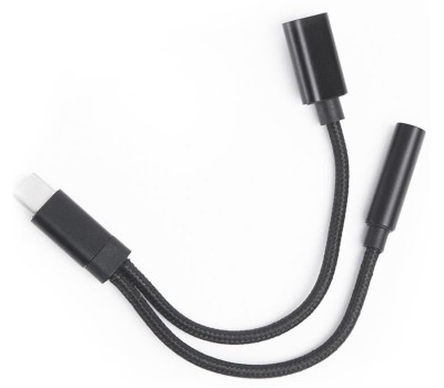 Переходник АТОМ (31042) USB Type-C-3,5 Jack/USB Type-C, черный