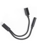 Переходник АТОМ (31042) USB Type-C-3,5 Jack/USB Type-C, черный