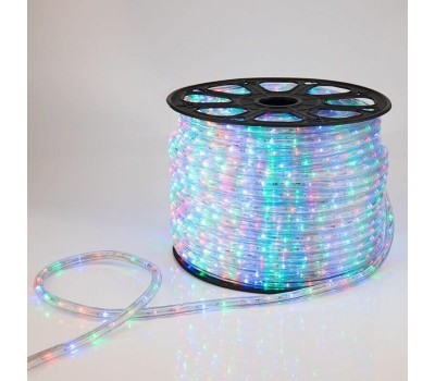 Лента светодиодная NEON-NIGHT Дюралайт LED трехжильный 230В 13мм 36 LED/м МУЛЬТИ (RYGB) свечение с динамикой модуль 1м бухта 100м