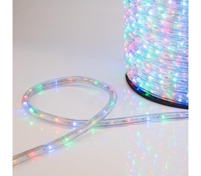 Лента светодиодная NEON-NIGHT Дюралайт LED трехжильный 230В 13мм 36 LED/м МУЛЬТИ (RYGB) свечение с динамикой модуль 1м бухта 100м