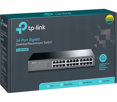 TP-LINK SMB TP-Link TL-SG1024 Коммутатор с 24 гигабитными портами для размещения в стойке