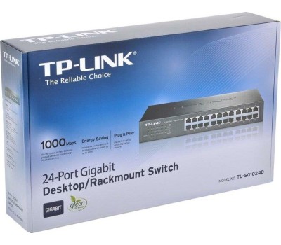 TP-LINK SMB TP-Link TL-SG1024 Коммутатор с 24 гигабитными портами для размещения в стойке