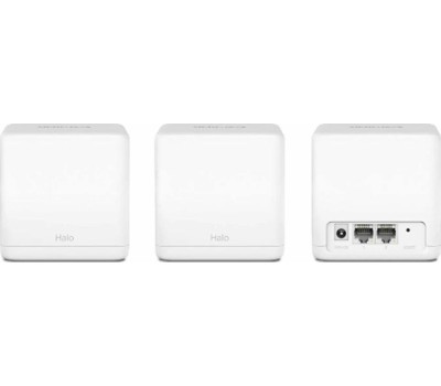 MERCUSYS Бесшовный Mesh роутер Halo H30G, Wi-Fi 5, AC1300, 2.4/5ГГц, 2 WAN/LAN, белый, 3 шт. в комплекте [halo h30g(3-pack)]