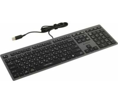 A4TECH Клавиатура Fstyler FX50, проводная, USB, ножничная, серый [fx50 grey]