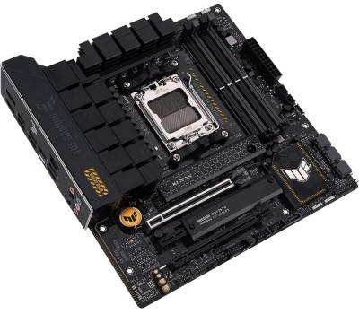 ASUS TUF GAMING B650M-PLUS (Socket AM5, mATX, 4xDDR5(128GB), DP/HDMI, 2xPCIe 4.0x16/2xPCIe 4.0, 1xLAN (2.5GbE), 4xSATA 6Gb/s, 3xM.2, 1xType-C, 3xUSB 3.2, 4xUSB 2.0)