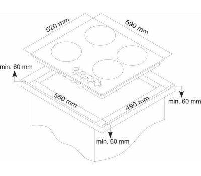 Варочная панель газовая SIMFER H60N40B416