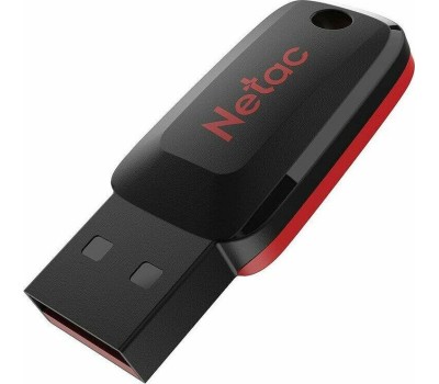 NETAC Флешка USB U197 4ГБ, USB2.0, черный и красный [nt03u197n-004g-20bk]