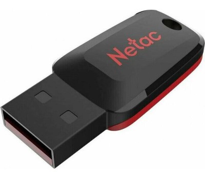 NETAC Флешка USB U197 4ГБ, USB2.0, черный и красный [nt03u197n-004g-20bk]