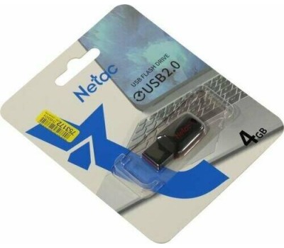 NETAC Флешка USB U197 4ГБ, USB2.0, черный и красный [nt03u197n-004g-20bk]