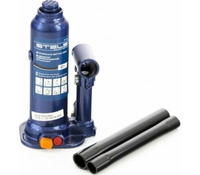 Домкрат STELS Домкрат гидравлический бутылочный, 3 т, h подъема 188-363 мм, в пластиковом кейсе 51173