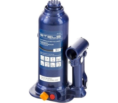 Домкрат STELS Домкрат гидравлический бутылочный, 3 т, h подъема 188-363 мм, в пластиковом кейсе 51173