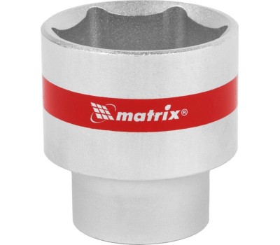 Головка торцевая MATRIX Головка торцевая, 32 мм, шестигранная, CrV, под квадрат 1/2, хромированная 13132