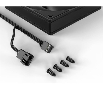 ID-COOLING Вентилятор для корпуса AS-120-K черный (120mm, PWM 2000rpm, 58.0 CFM, 27.2 dB, 4 pin) (AS-120-K)