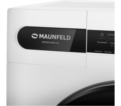 Стиральная машина MAUNFELD Стиральная машина MFWM148WH01, с фронтальной загрузкой, 8кг, 1400об/мин, инверторная