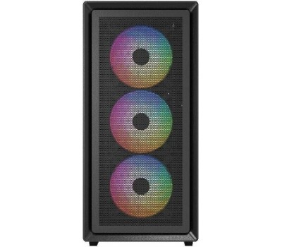 Powercase Mistral AY4B ARGB, Tempered Glass, 4x 120mm ARGB Fans, чёрный, ATX (CMAYB-A4)