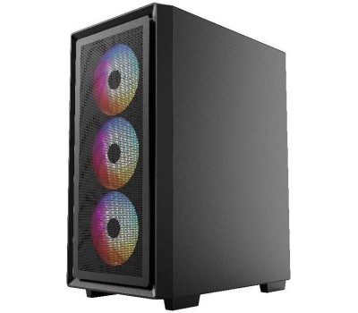 Powercase Mistral AY4B ARGB, Tempered Glass, 4x 120mm ARGB Fans, чёрный, ATX (CMAYB-A4)
