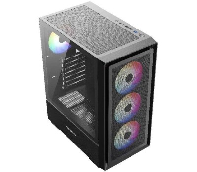 Powercase Mistral AY4B ARGB, Tempered Glass, 4x 120mm ARGB Fans, чёрный, ATX (CMAYB-A4)