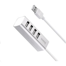 USB хаб HOCO (6957531038146) HB1 4хUSB серебро
