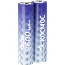 Аккумулятор КОСМОС KOC18650Li-ion26US2 голубой