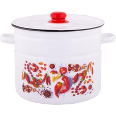 Кастрюля APPETITE 1с200с Паприка эмал цил 9,0л